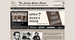 Desktop Screenshot of londonguitarstudio.com