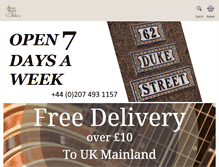 Tablet Screenshot of londonguitarstudio.com